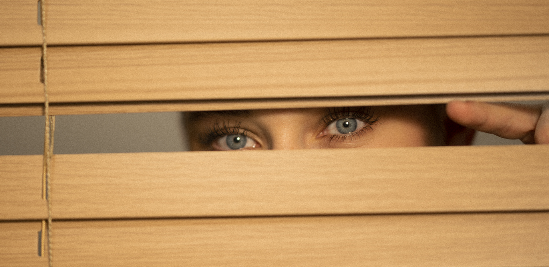 Gemeinsam über die Jalousie hinaus geblickt