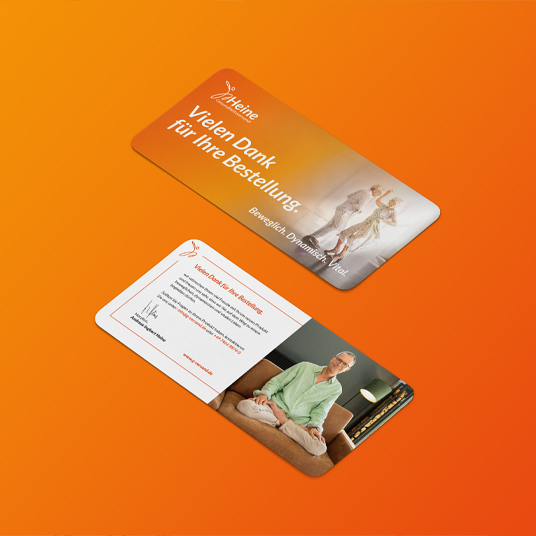 Mockup Flyer Heine Gesundheitsversand