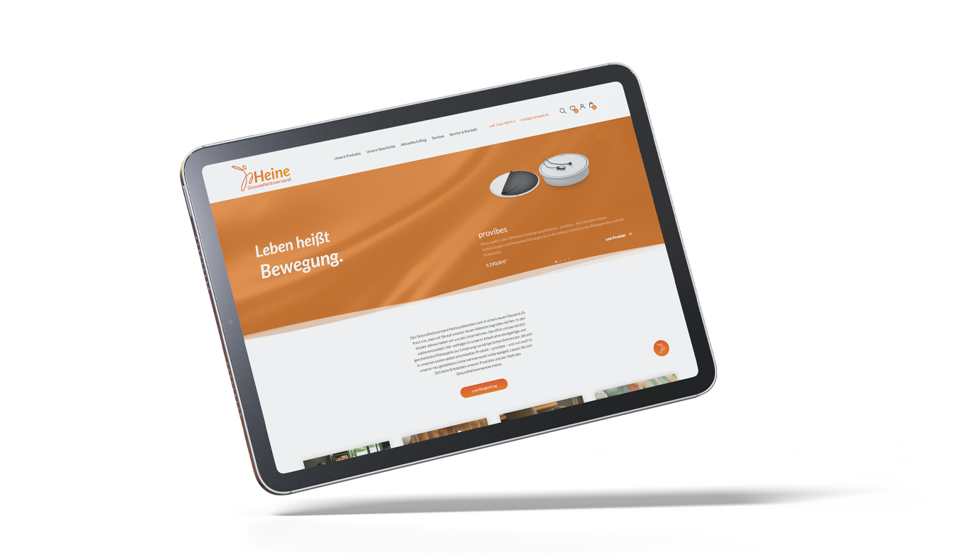 Mockup Website Tablet